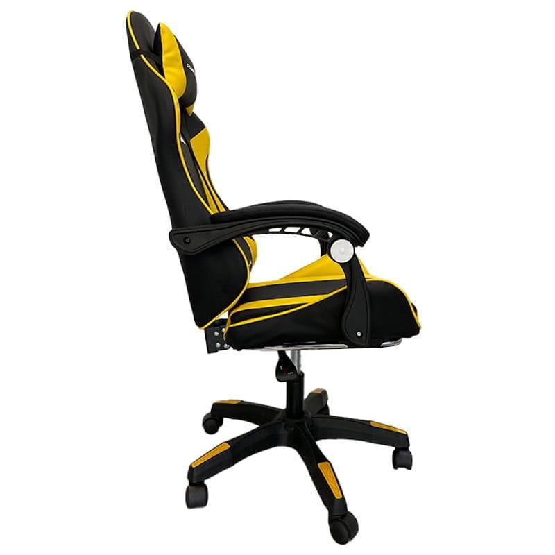 Silla Gaming PowerGaming Negro/Amarillo - Lateral