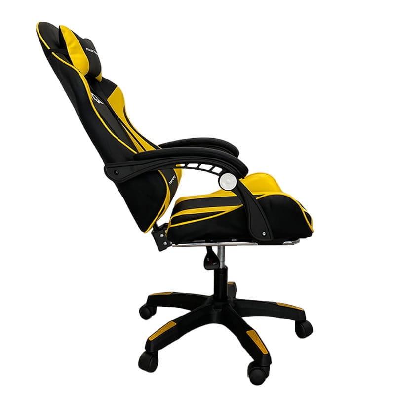 Silla Gaming PowerGaming Negro/Amarillo - Cómodo
