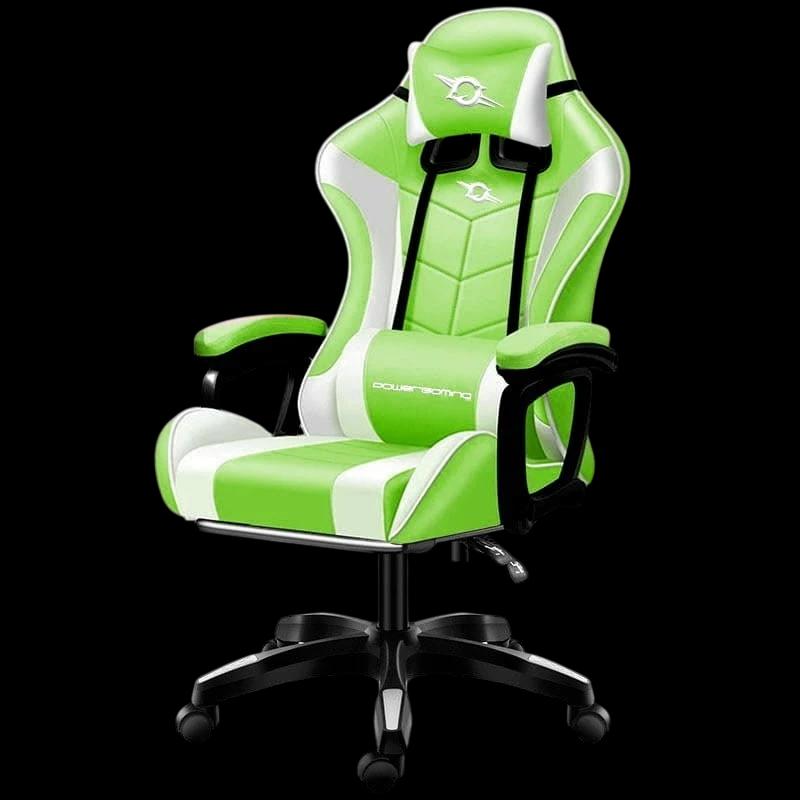 Silla Gaming PowerGaming con Altavoz Bluetooth y Masaje Verde