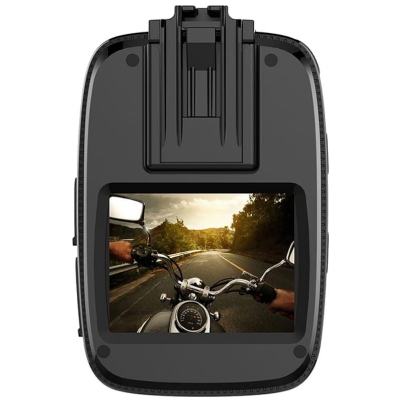 SJCAM A10 Negro - Videocámara Deportiva vista trasera pantalla encendida