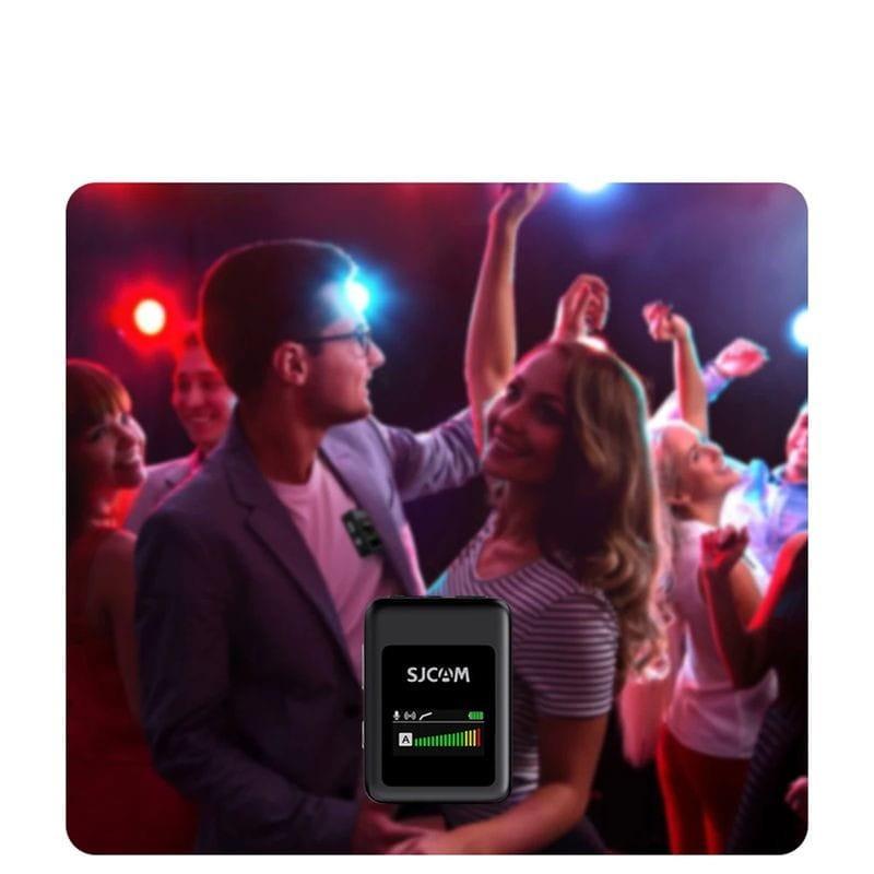 Adaptable SJCAM M1 Negro - Micrófono Inalámbrico de Solapa
