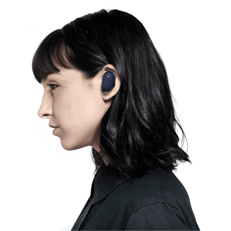 Garota com os Auscultadores Skullcandy Push S2BBW-M717 Azul Índigo