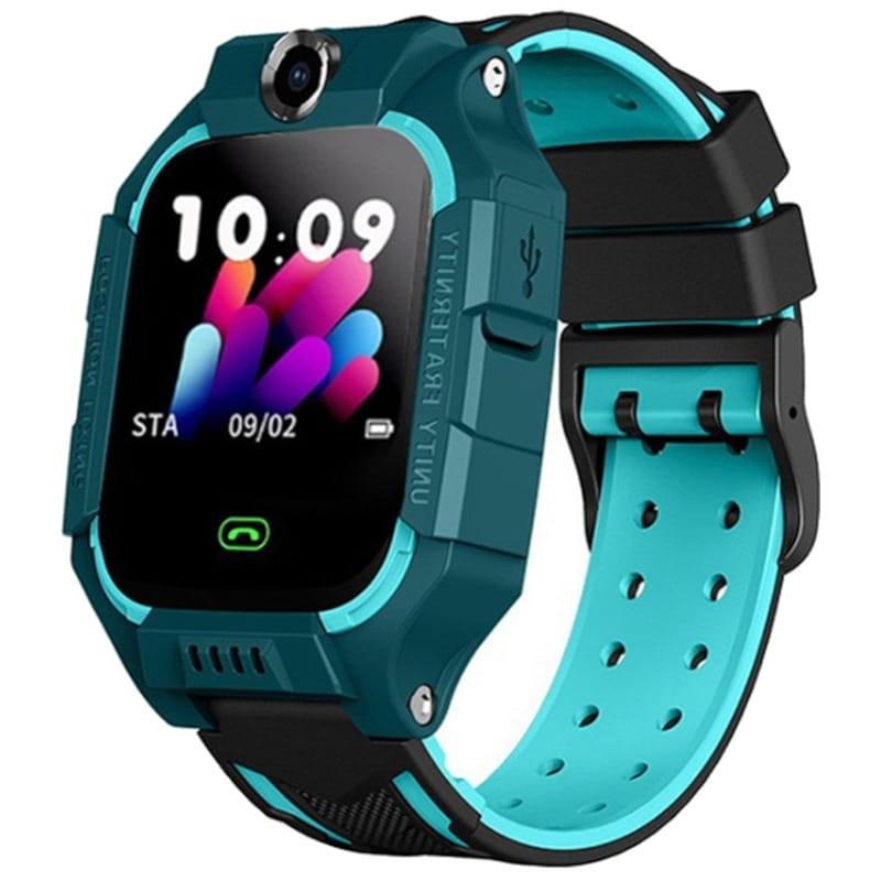 Smartwatch para Niños Q19 Verde - Reloj inteligente - Lateral