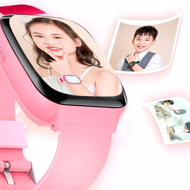caméra frontale de la Smartwatch pour Enfants A7 2G Rose