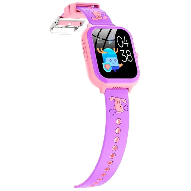 Montre Connectée Enfant T29 GPS 4G Bracelet Silicone Rose