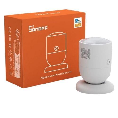 SONOFF SNZB-06P - Sensor de Presencia Humana ZigBee imagen con la caja