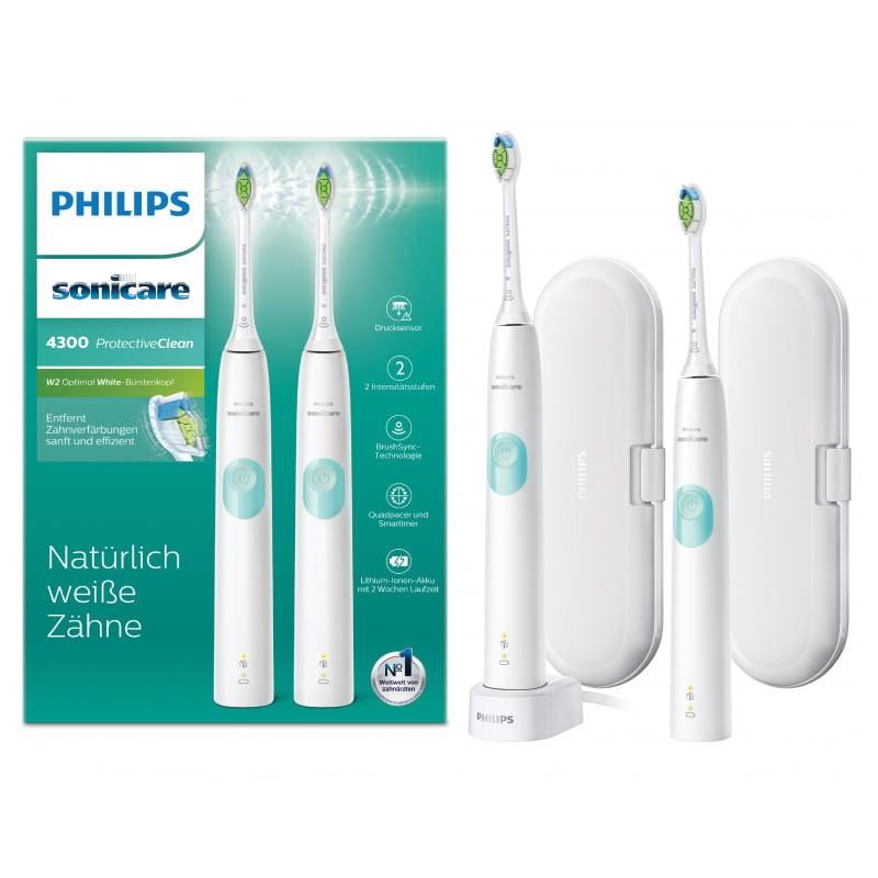 Philips Sonicare ProtectiveClean 4300 HX6807/35 - Imagem de escova de dentes elétrica Sonic com caixa