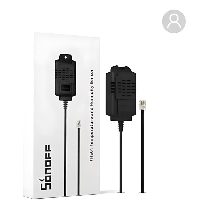 Sonoff THS01 Black - Sonde de température et d'humidité avec boîtier