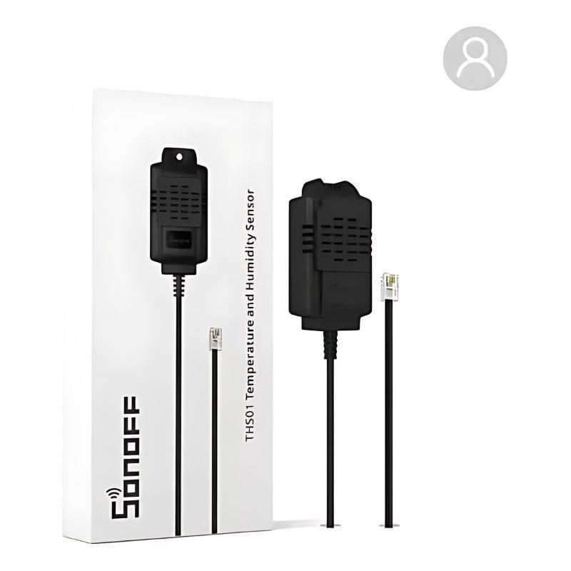 Sonoff THS01 Black - Sonde de température et d'humidité avec boîtier