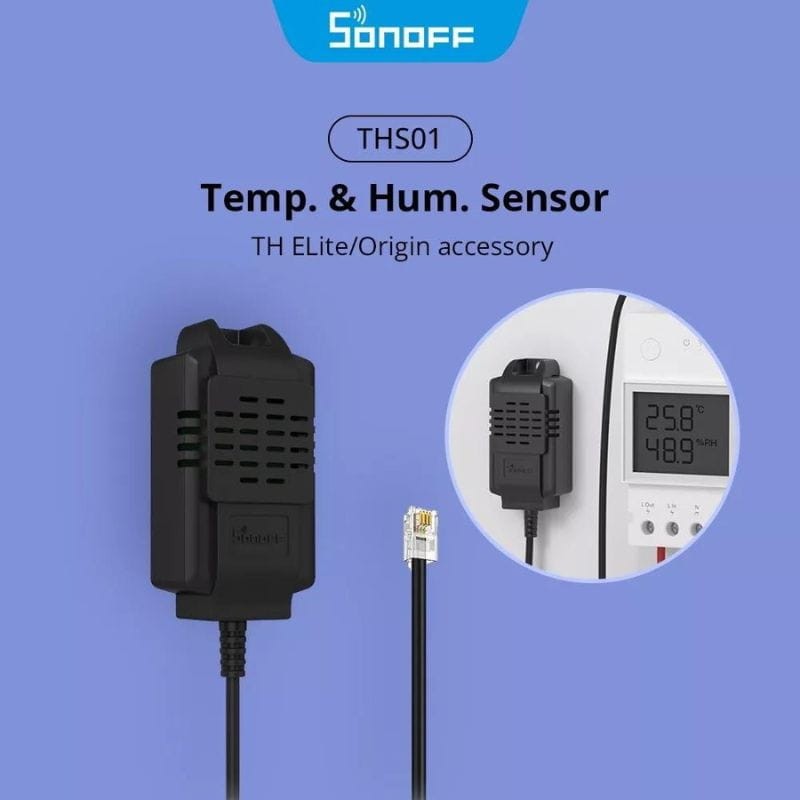 Sonoff THS01 Black - Spécifications des capteurs de température et d'humidité