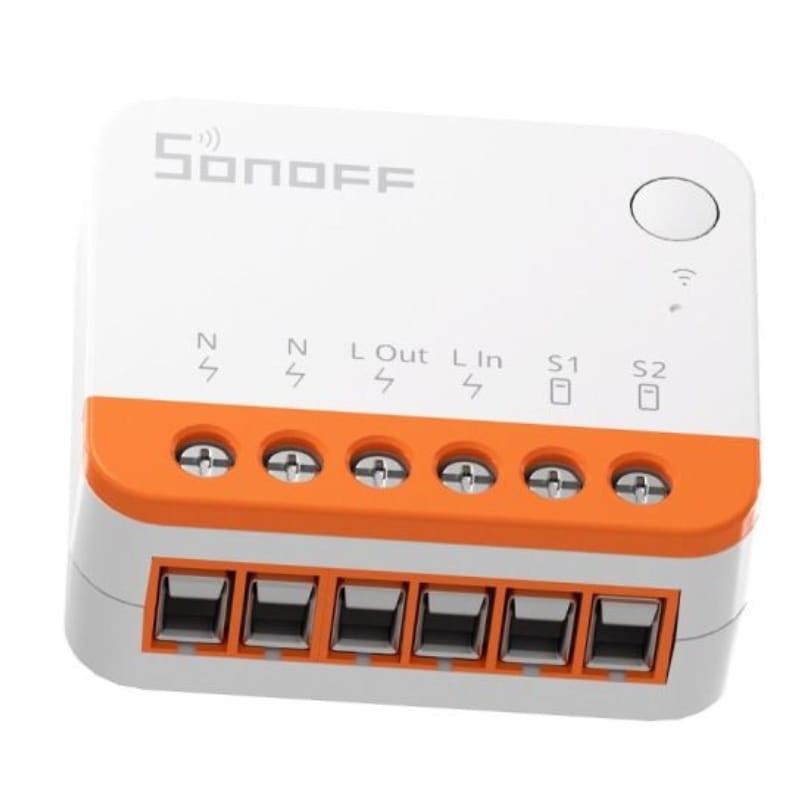 Sonoff Mini R4 Blanc - Relais intelligent WiFi - ports d'entrée