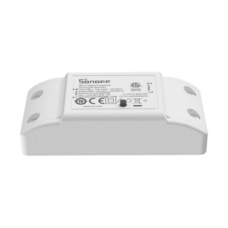 Frontal de Sonoff BASICR4 Blanc - Commutateur intelligent WiFi