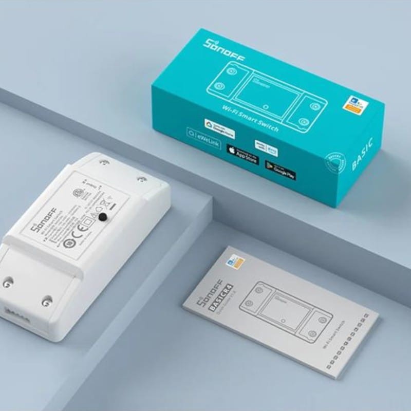Lateral de Sonoff BASICR4 Blanc - Commutateur intelligent WiFi