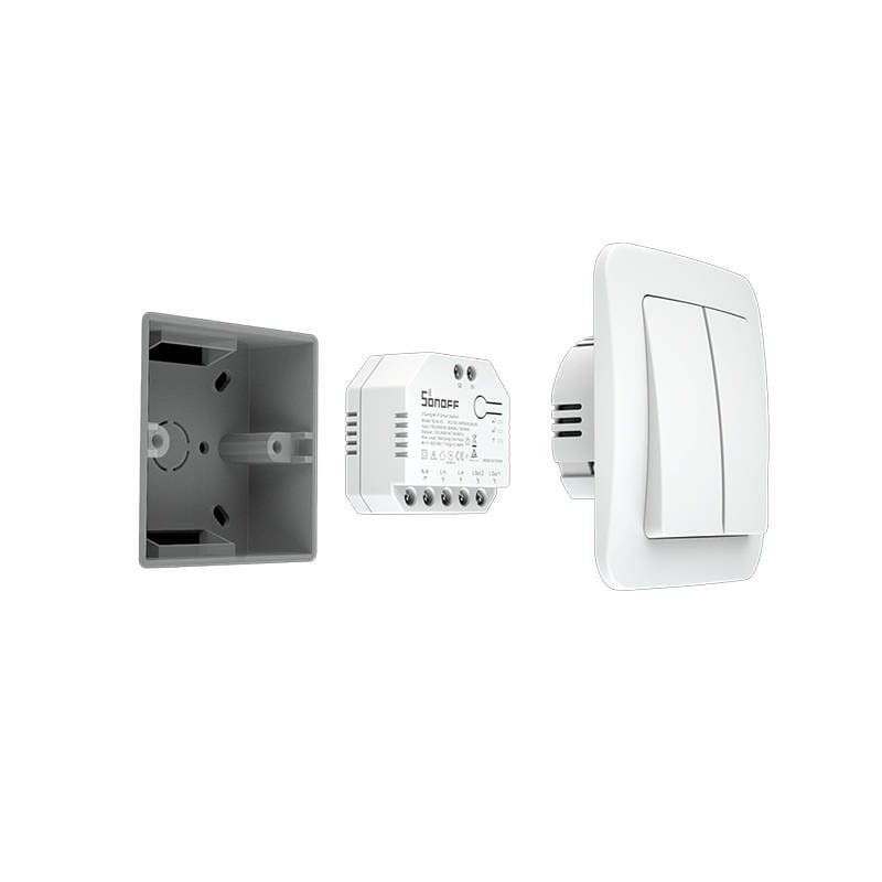 Adaptable Sonoff Dual R3 Blanc - Commutateur intelligent WiFi