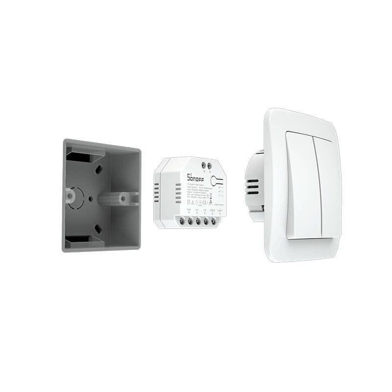 Adaptable Sonoff Dual R3 Blanc - Commutateur intelligent WiFi