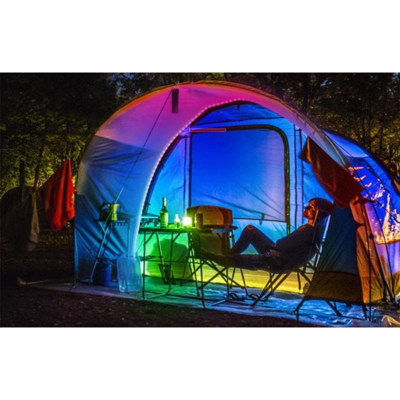 Iluminación de tienda de campaña con la Tira LED Inteligente RGB SONOFF L3 Pro