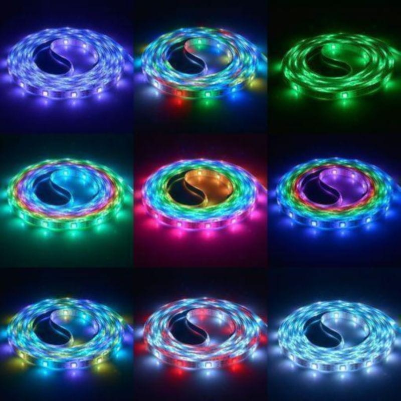 Diferentes tipos de iluminación de colores de la Tira LED Inteligente RGB SONOFF L3 Pro