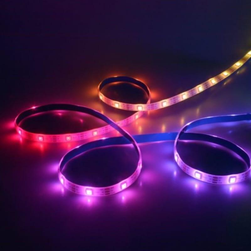 Detalle de luces de la Tira LED Inteligente RGB SONOFF L3 Pro