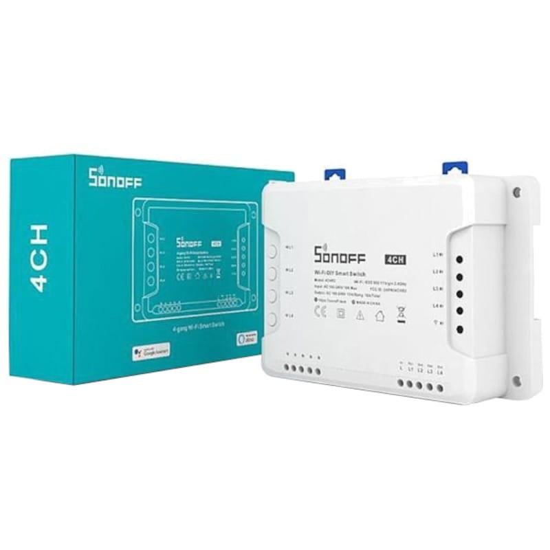 Caja de Sonoff 4CH Pro R3 Wifi Smart Switch con Control RF - Relé inteligente
