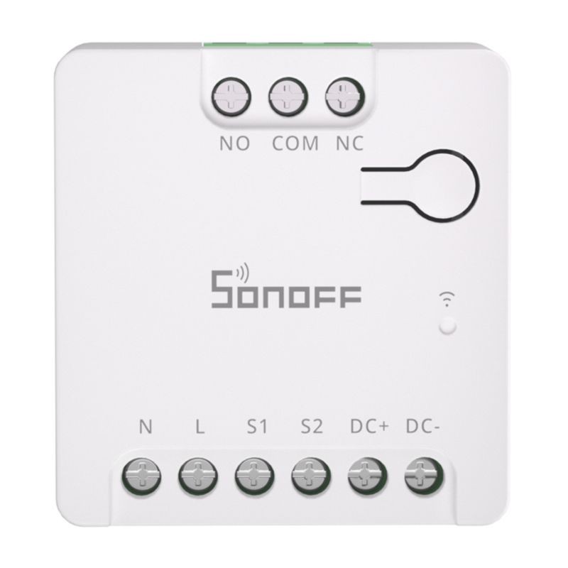Vista frontal del Interruptor inteligente SONOFF MINI-D