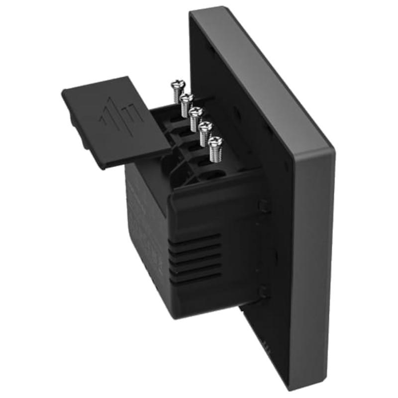 SONOFF NSPanel Negro - Pantalla Inteligente, Centro De Control, Termostato y Sensor Ambiental Vista trasera lado derecho