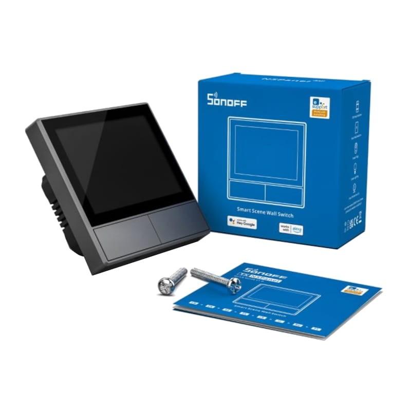 SONOFF NSPanel Negro - Pantalla Inteligente, Centro De Control, Termostato y Sensor Ambiental Contenido de la caja