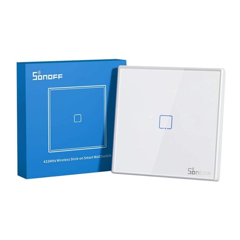 Caja del Interruptor Táctil Inteligente España Sonoff T2 1C WiFi + RF 433