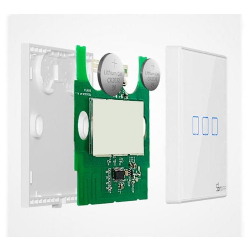 Despice del Interruptor táctil inteligente Sonoff T2EU3C-RF 3 botones