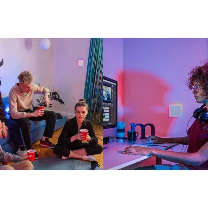 Fiesta con iluminación del Interruptor Táctil Inteligente Sonoff T5 1C WiFi