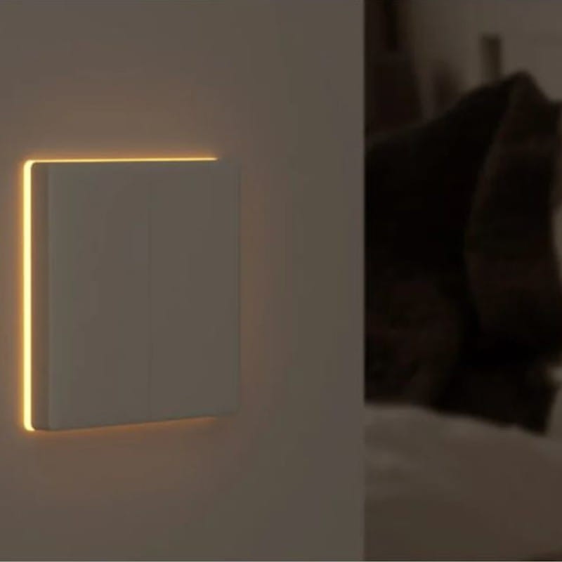 Nocturno de Sonoff TX T5 3C 3 Botones Táctil Blanco - Interruptor inteligente de pared Wi-Fi