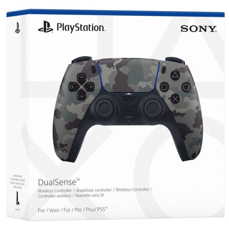 Mando Sony DualSense PS5 Gris Camuflaje - Caja