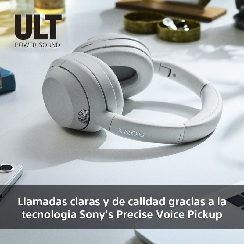 Sony ULT WEAR ANC Blanco Marfil - Auriculares Bluetooth llamadas de calidad