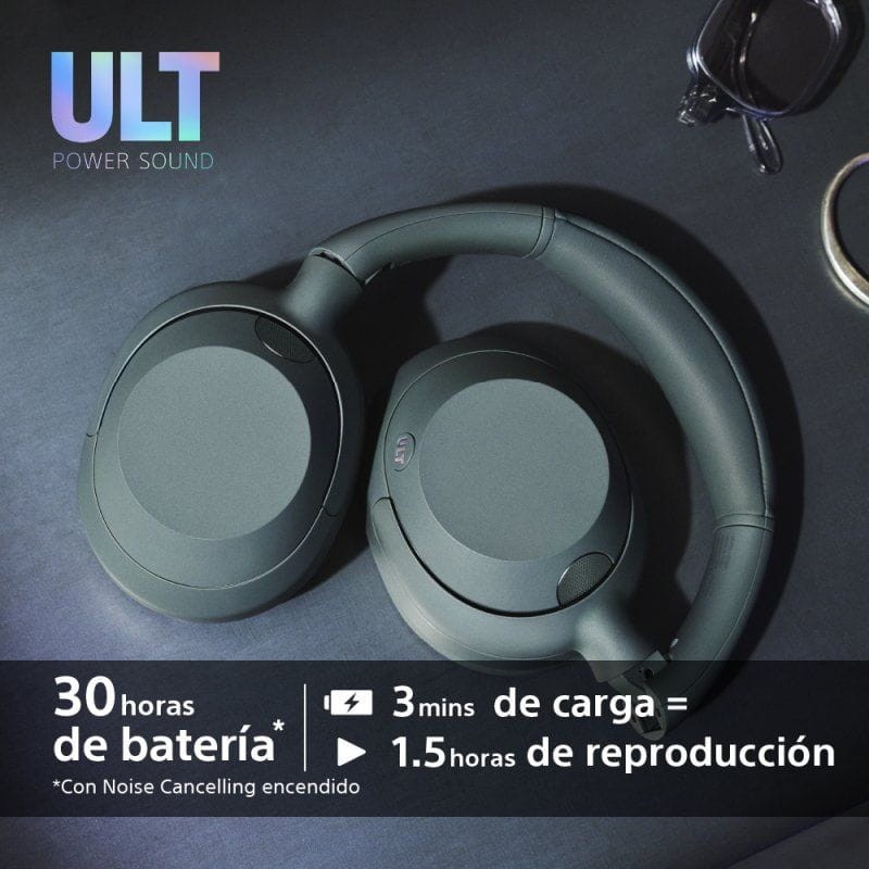 Sony ULT WEAR ANC Forest Grey - Auscultadores com imagem Bluetooth dobráveis