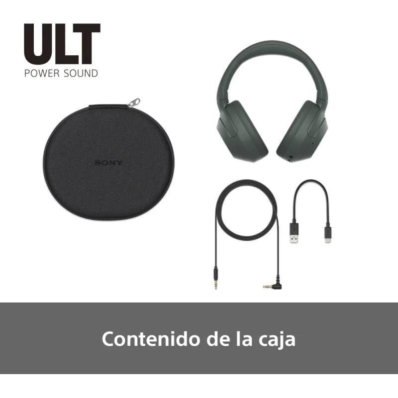 Sony ULT WEAR ANC Forest Grey - Auricular Bluetooth conteúdo da caixa