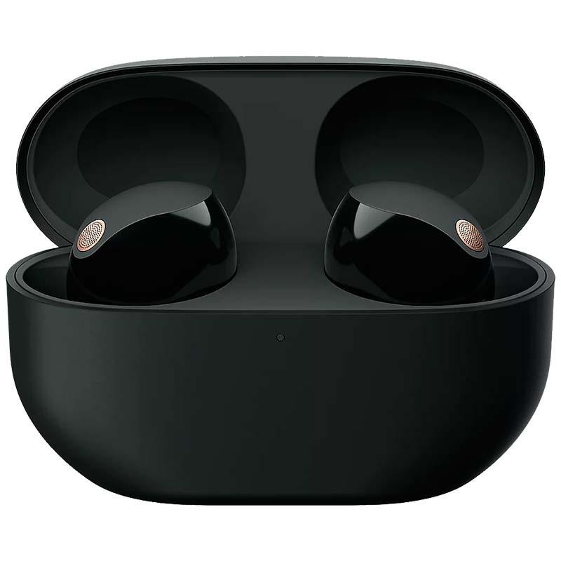 estuche abierto de los Auriculares Inalámbricos Sony WF-1000XM5 Negro