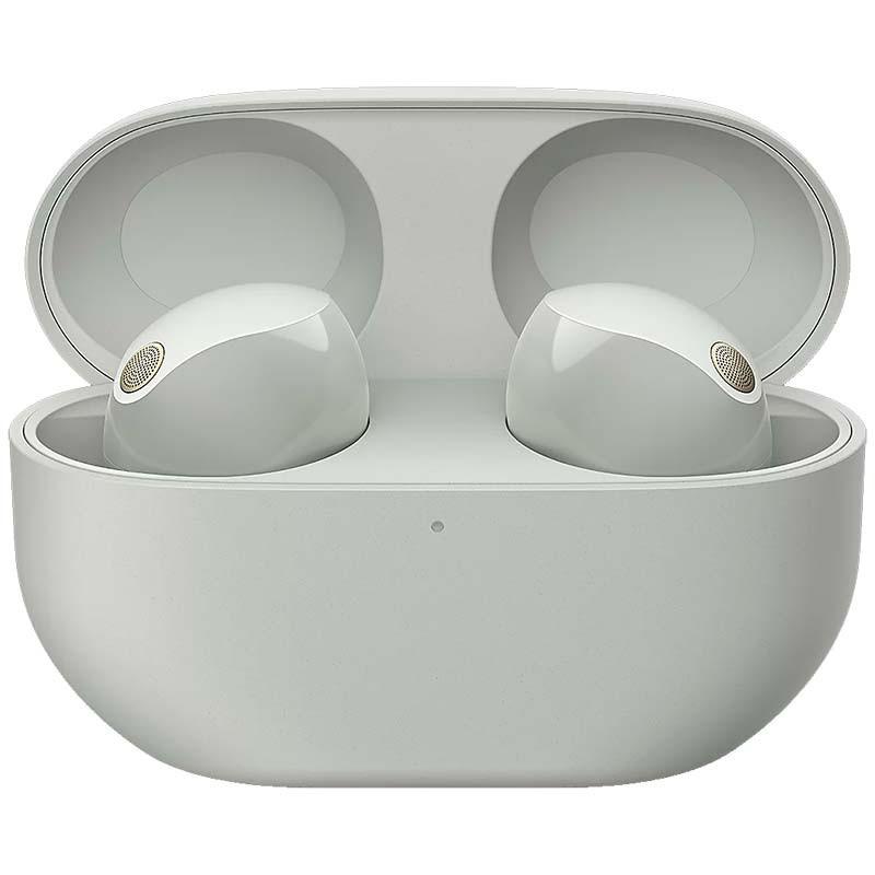 estuche abierto de los Auriculares Inalámbricos Sony WF-1000XM5 Plata
