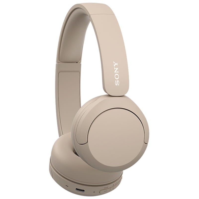 Sony WH-CH520 Crema - Auriculares Bluetooth vista lateral lado derecho