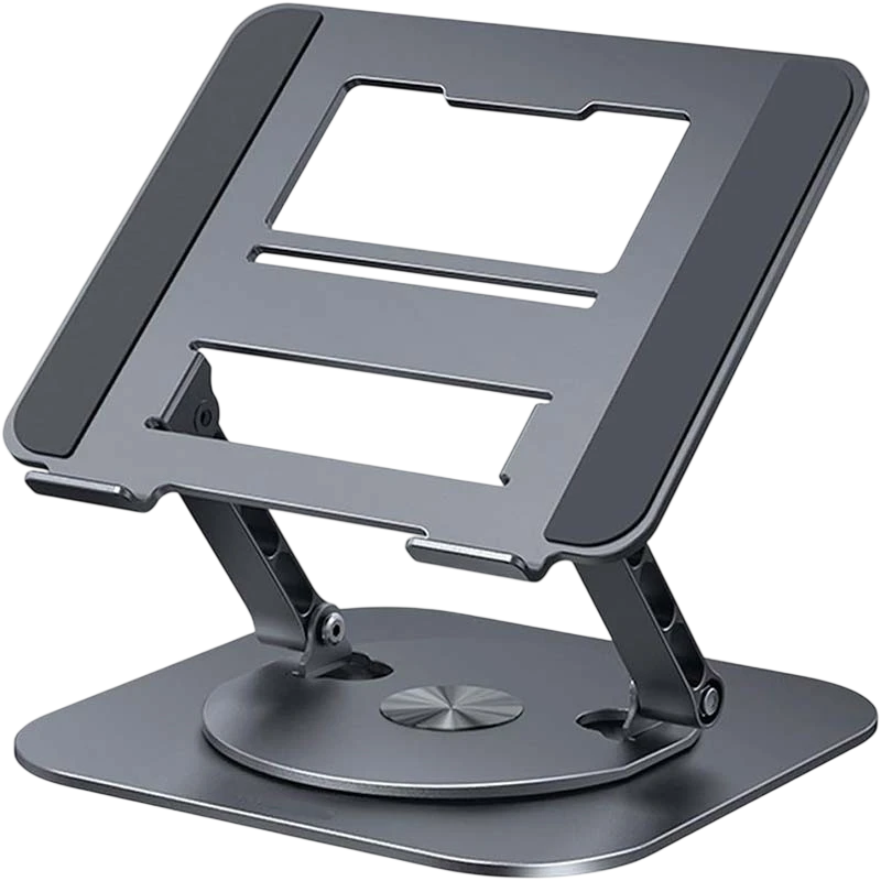 Soporte Giratorio LS928 para Tablet y Ordenador Portátil de Aluminio Gris Oscuro