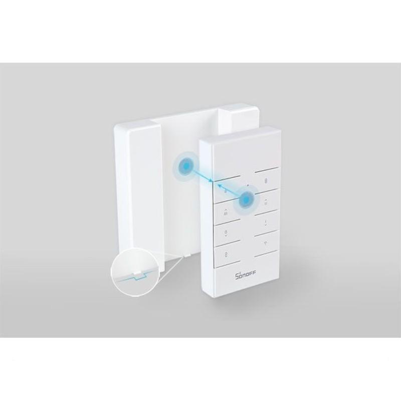 Adaptable Soporte de pared para mando a distancia Sonoff RM433 Blanco