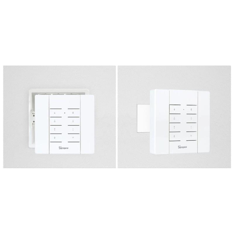 Control de Soporte de pared para mando a distancia Sonoff RM433 Blanco