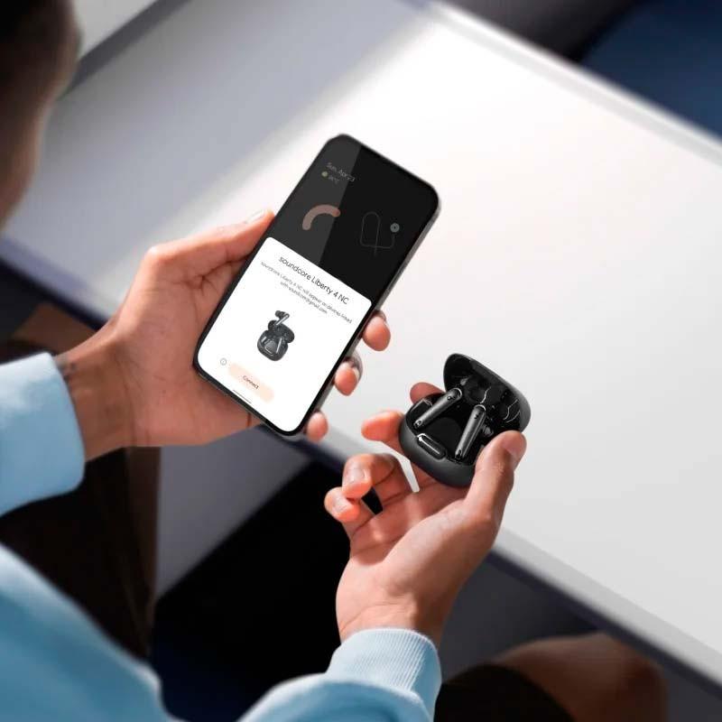 aplicación móvil de los Auriculares Inalámbricos Soundcore Liberty 4 NC Negro