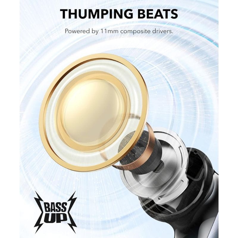 Soundcore P40i Black - Auscultadores bass up sem fios