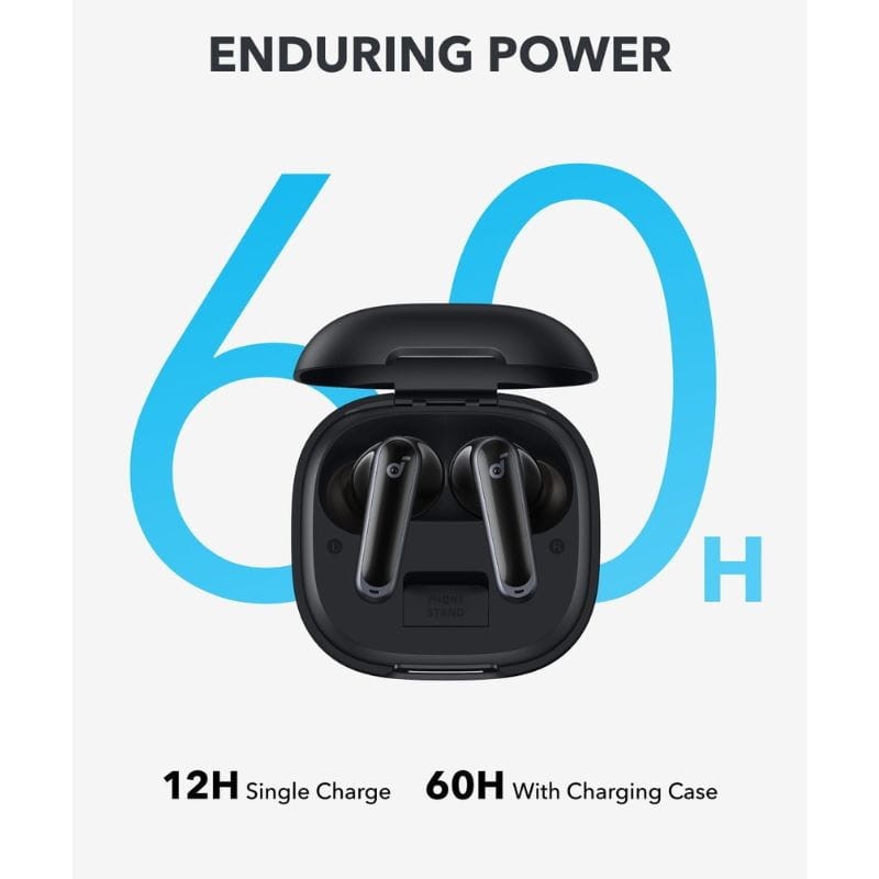 Soundcore P40i Black - Auscultadores sem fios com uma autonomia de até 60 horas