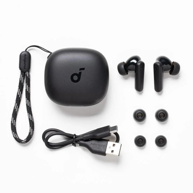Soundcore R50i Bluetooth Black - Auscultadores sem fios Conteúdo da embalagem