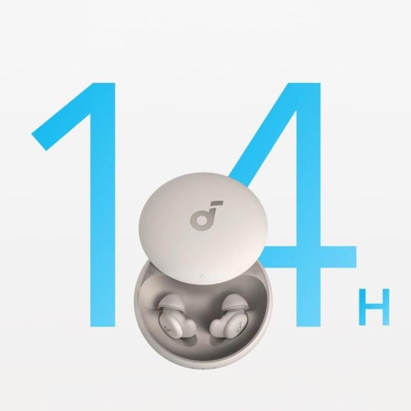 Duração de Soundcore Sleep A20 Branco - Auriculares Bluetooth