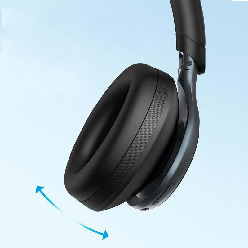 orejeras de los Auriculares Inalámbricos Soundcore Space One Negro