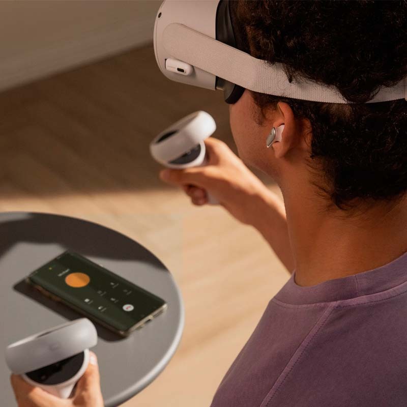 foto real de los Auriculares Inalámbricos Soundcore VR P10 Blanco