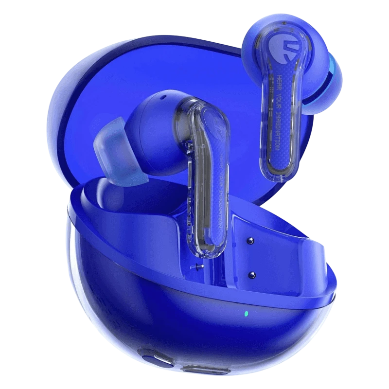 SoundPEATS Clear Azul - Auscultadores Bluetooth
