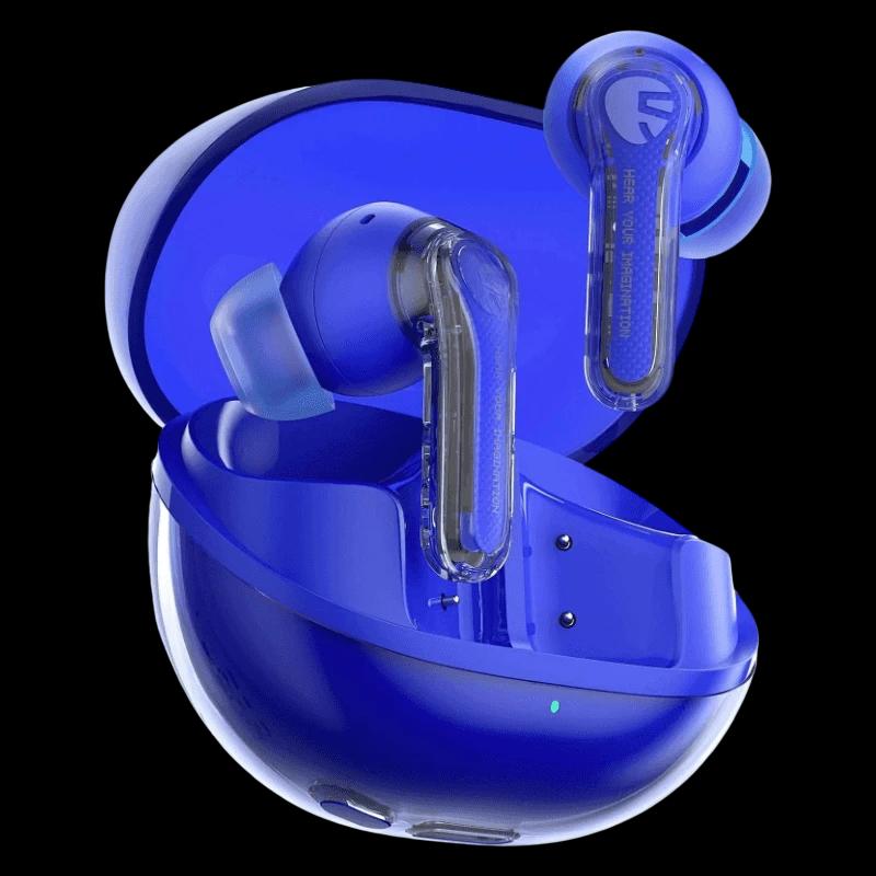 SoundPEATS Clear Azul - Auscultadores Bluetooth