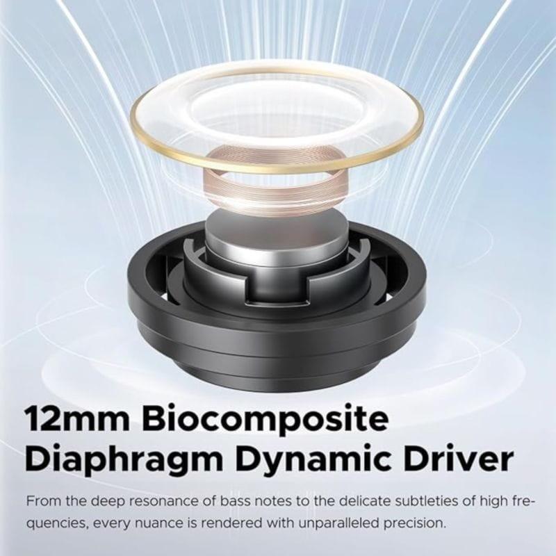 Auscultadores SoundPEATS Clear Beige com drivers dinâmicos